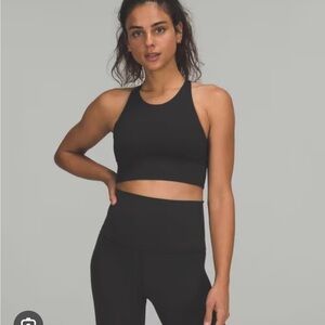 Lululemon bra Free to be high neck, long line wild black